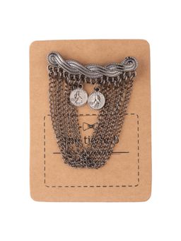 The Tie Hub - Vintage Grey Chain Rust Lapel Pin