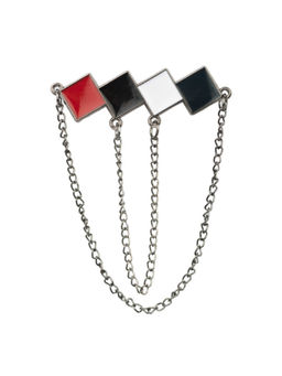 The Tie Hub - 4 Square Multi-Color Lapel Pin