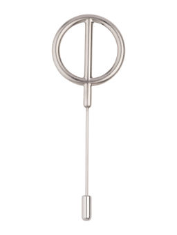 The Tie Hub - O ring Silver Lapel Pin