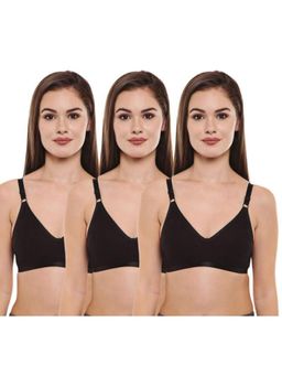Bodycare - Pack of 3 Premium Perfect Coverage Bra In Black Colour