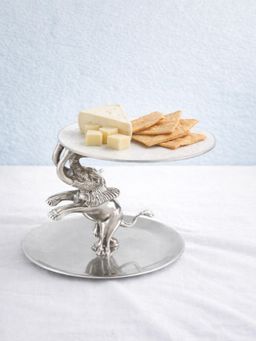 Folkstorys - Silver Metal Serving Tray