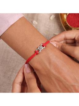 Mia by Tanishq - 925 Sterling Silver Forever Link Rakhi