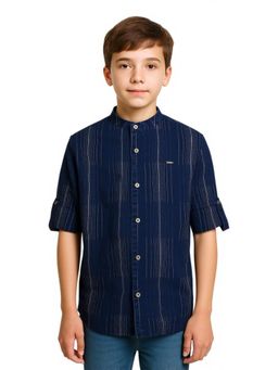 CHARCHIT - Boys Full Sleeves Stripes Casual Shirt