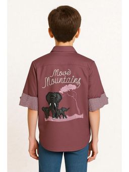 CAVIO - Boys Full Sleeves Embroidery Casual Shirt
