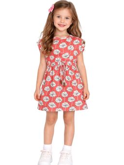 TotzTouch - Girls New Stylish Printed Rope Style Dress