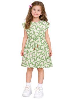 TotzTouch - Girls New Stylish Printed Rope Style Dress