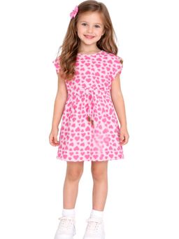 TotzTouch - Girls New Stylish Printed Rope Style Dress