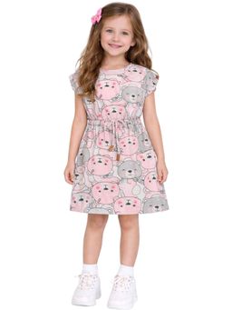 TotzTouch - Girls New Stylish Printed Rope Style Dress