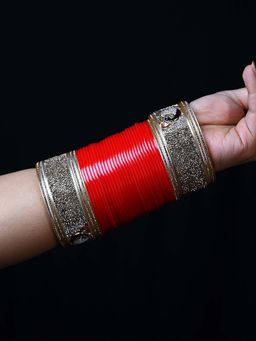 AG'S - Ayushmati Peacock Bridal Chura Set (2.6)