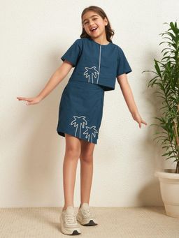 Bugandbees - Cotton Teal Co-Ord Set