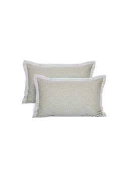 Maspar - Green Soft & Stylish Cotton 2 Pillow Covers (20x30 inch)