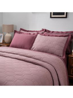 Maspar - Magenta Summer Ac Room Cotton Double Bed Solid Quilt (Queen)