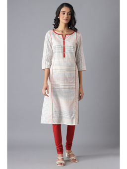 Aurelia - White Casual Kurta