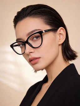 Guess - Eyewear For Women With Shiny Black Acetate Frame - (53)