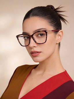 Guess - Eyewear For Women With Shiny Burgundy Demi Acetate Frame - (52)