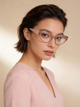 Guess - Eyewear For Women With Shiny Transparent Beige Acetate Frame - (53)