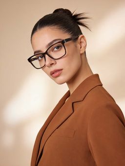 Guess - Eyewear For Women With Shiny Dark Brown Demi Acetate Frame - (52)