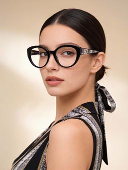 Guess - Eyewear For Women With Shiny Black Acetate Frame - (53)