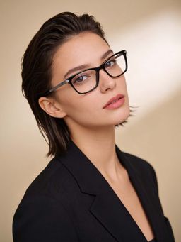 Guess - Eyewear for Women with Shiny Black Gun Glitter Acetate Frame (51)