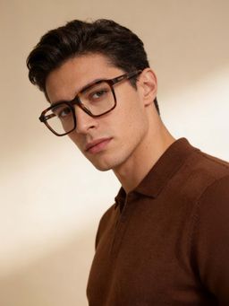 Guess - Eyewear for Men with Shiny Brown Demi Acetate Frame (53)