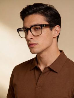 Guess - Eyewear for Men with Shiny Crystal Brown Gradient Acetate Frame (53)