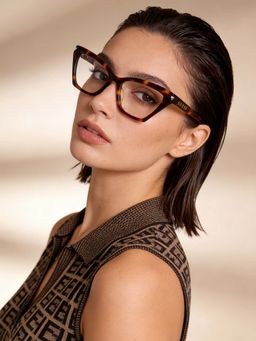 Guess - Eyewear for Women with Shiny Brown Demi Acetate Frame (52)
