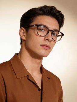 Guess - Eyewear for Men with Shiny Brown Demi Acetate Frame (49)