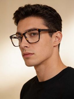 Guess - Eyewear for Men with Shiny Brown Demi Acetate Frame (53)