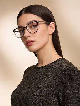 Guess - Eyewear for Women with Shiny Black-Shiny Light Gun Metal Frame (49)