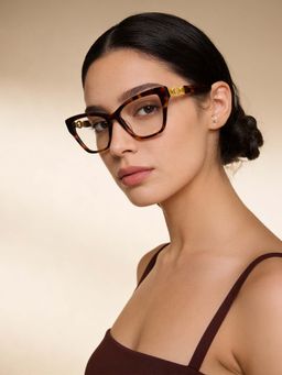Guess - Eyewear for Women with Shiny Brown Demi Acetate Frame (53)