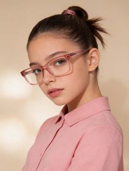 Guess - Eyewear for Women with Shiny Crystal Pink Acetate Frame (49)