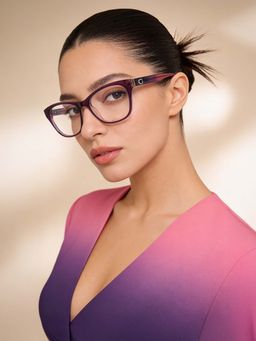 Guess - Women Purple Acetate Square Eyewear Frame GU267849083FR (49)