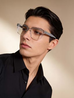 Guess - Men Clear Acetate Square Eyewear Frame GU5028654020FR (54)