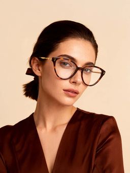 IDEE - Cat Eye ID1782C3FR Brown Medium Eyeglass Frames