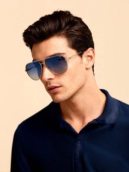 IDEE - S2920 C4P 58 Blue Lens Sunglasses for Men (58)
