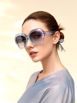 IDEE - IDS2982C3SG - UV Protected Gradient Mirror Sunglasses for Women (56)