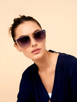 IDEE - Grey Square 100% Uv Protected Sunglasses For Women Size 57