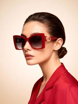 IDEE - Grey Butterfly 100% Uv Protected Sunglasses For Women Size 54