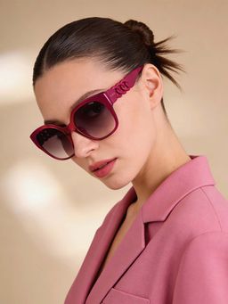 IDEE - Grey Square 100% Uv Protected Sunglasses For Women Size 54