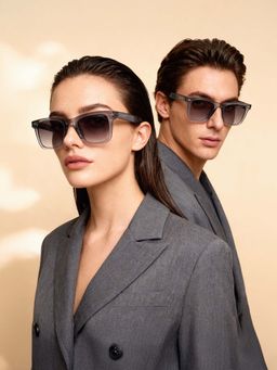 IDEE - Grey Square 100% Uv Protected Sunglasses For Unisex Size 50