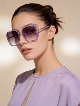 IDEE - Grey Square 100% Uv Protected Sunglasses For Women Size 58