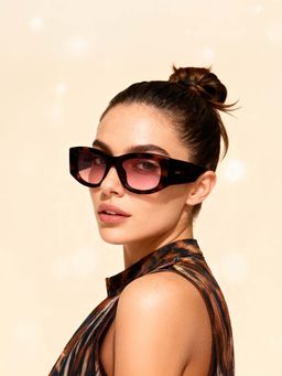 IDEE - Brown Oval 100% Uv Protected Sunglasses For Women Size 53