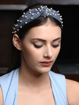 Odette - Grey Pearly Touch Hairband