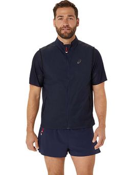 ASICS - Men Navy Blue Metarun Packable Gilet Jacket