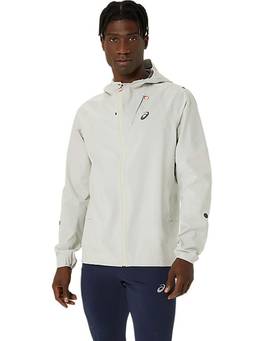 ASICS - Men Off White Metarun Waterproof Jacket