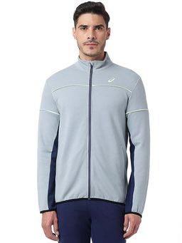ASICS - Men Grey Colour Block Piping Jacket