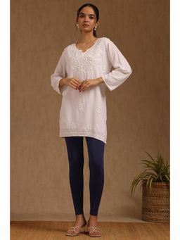 Soch - Women Navy Blue Solid Leggings