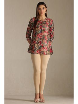 Soch - Women Beige Solid Leggings