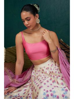 Soch - Women Pink Rayon Solid Blouse