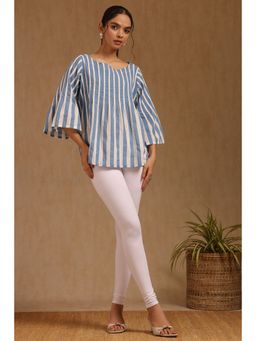 Soch - White Cotton Solid Leggings